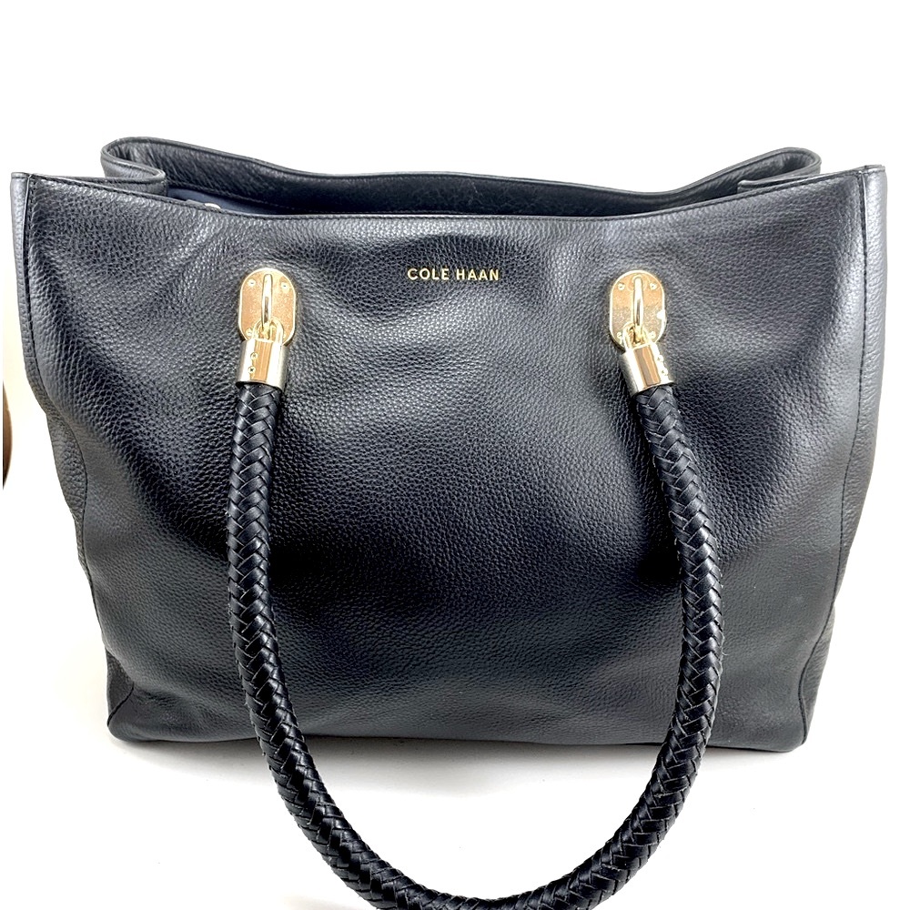 Cole haan Genuine Black Leather Handbag.